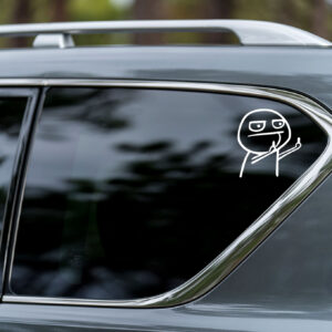 444 - Fingers - Vinyl Decal - White