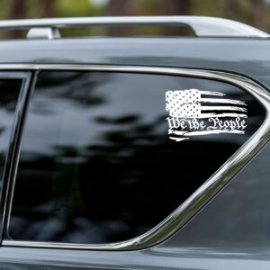 We the People - Vinyl Decal - White